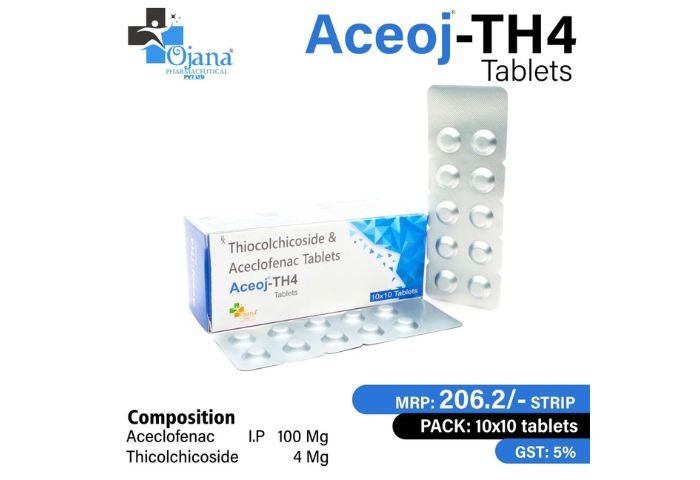 Aceclofenac I.P 100 Mg+ Thicolchicoside 4 Mg | Aceoj-TH4