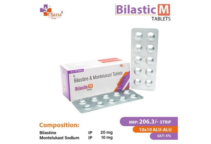 Bilastine 20mg + Montelukast Sodium I.P. 10mg | BILASTIC M TAB