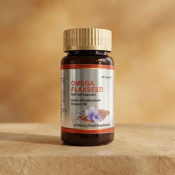 Omega Flaxseed Oil Soft Gel Capsule